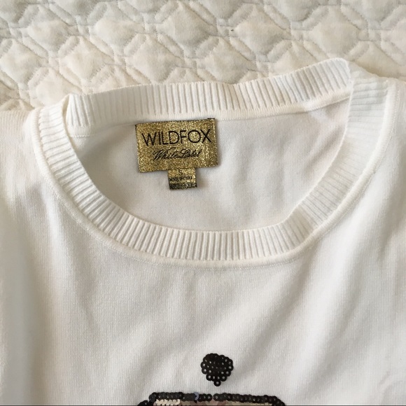 Wildfox Love Potion No9 Sweater Pullover Sequin S - Picture 3 of 8